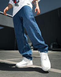 Spodnie New Bad Line Jeans Baggy Blue