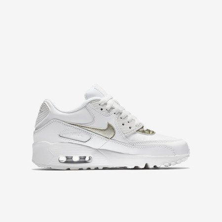 Buty Nike Air Max 90 Leather (GS) (833376-103) Summit White/Metallic Gold 