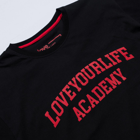 Koszulka Alkopoligamia LoveYourLife Academy black 