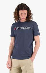 Koszulka Champion SATIN SCRIPT LOGO CREW (214194 -BS514) Turquoise