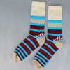 Skarpetki Malita Stripes burgundy/blue