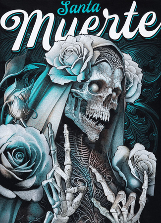 Koszulka Pit Bull SANTA MUERTE Black
