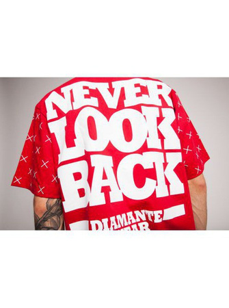 Koszulka Diamante Wear Never Look Back Red
