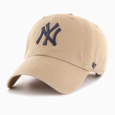 Czapka 47' Brand MLB New York Yankees CLEAN UP (B-RGW17GWS-KH) Khaki