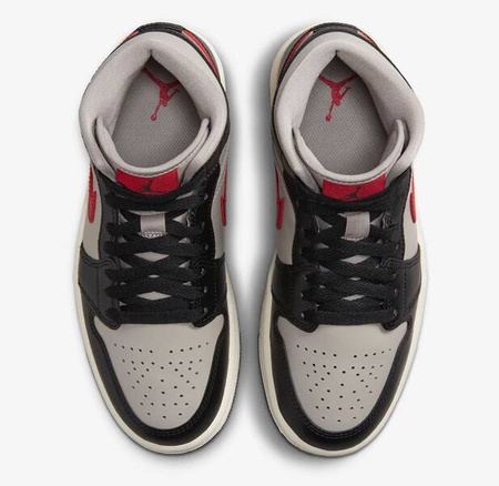 Buty Air Jordan 1 Mid (BQ6472-060) Black/Gym Red-College Grey