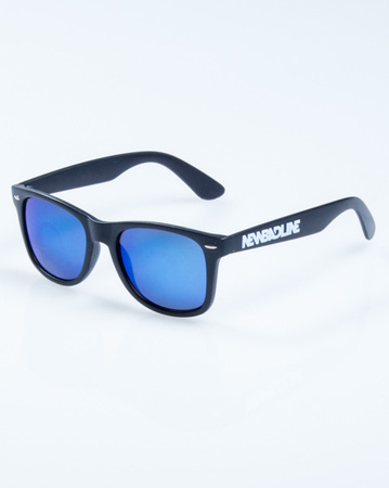 OKULARY NEW BAD LINE CLASSIC BLACK MAT ONLY BLUE MIRROR 828