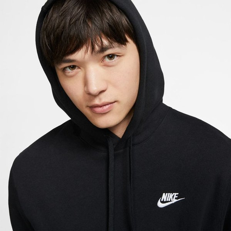 Bluza Nike Hoody Sportswear Club Fleece (FN3859-010) BLACK/BLACK/WHITE