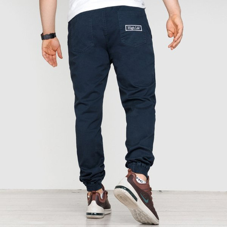 Spodnie Jogger HIGH LIFE HL Haft navy 