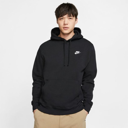 Bluza Nike Hoody Sportswear Club Fleece (FN3859-010) BLACK/BLACK/WHITE