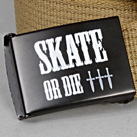 Pasek Malita Skate Or Die beige