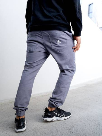 Spodnie Jigga Wear Jogger Crown Grey/White