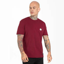 Koszulka Pit Bul Lightweight SMALL LOGO Burgundowa