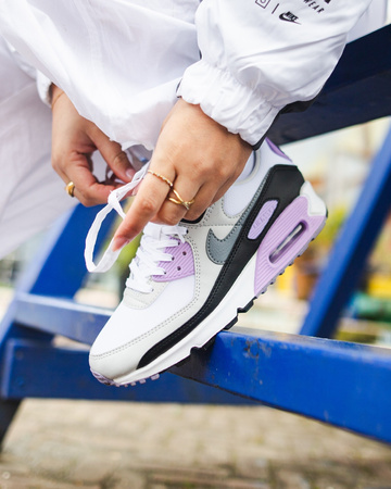 Buty Nike AIR MAX 90 (DH8010-103) White/Cool Grey - Lilac
