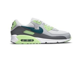 Buty Nike Air Max 90 (DJ6897-100) BWHITE/AQUAMARINE-LIME GLOW-OFF NOIR