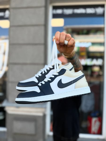 Buty Air Jordan 1 Low SE (553558-153) Summit White/Off Noir-Rattan