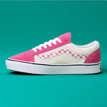 BUTY VANS OLD SKOOL COMFYCUSH (Sidestripe Check) Carmine Rose/True White