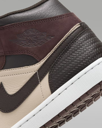 Buty Air Jordan 1 Mid (FZ4359-200) Velvet Brown/Sanddrift/Metallic Gold/Earth