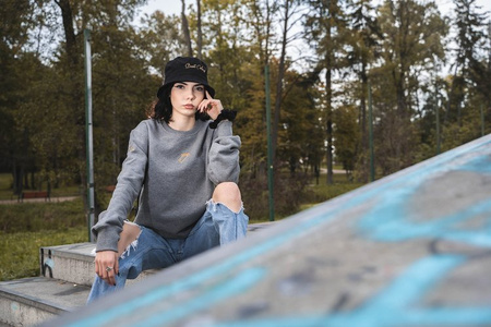 Bluza STREET COLORS X ELADE MINI LOGO GREY