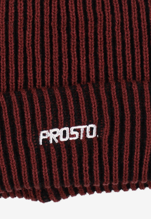 Czapka Zimowa Prosto Ultra BurgundyBlack
