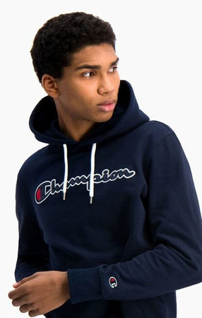 Bluza Champion HOODIE SCRIPT LOGO (214718) Navy
