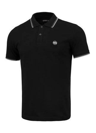 Koszulka Pit Bull Polo Pique Stripes Regular  Black