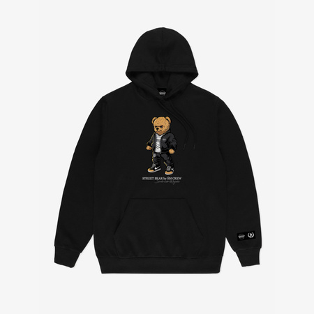 Bluza z kapturem ŚRODOWISKO MIEJSKIE "Street Bear" - Czarna