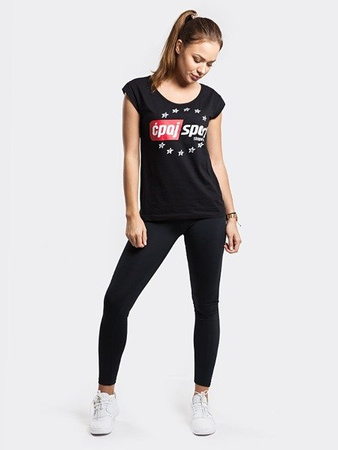 Koszulka Stoprocent Damska Ćpaj Sport black