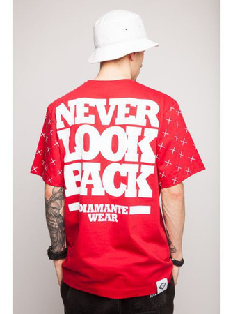 Koszulka Diamante Wear Never Look Back Red