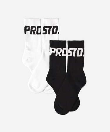 Skarpetki PROSTO Twins White/Black 