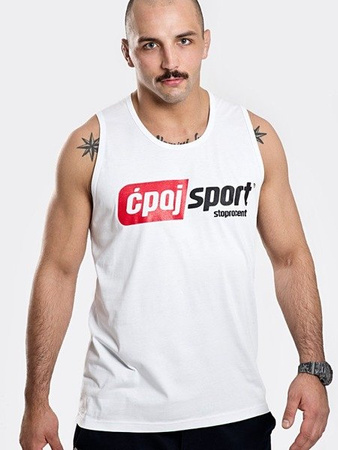 Tanktop Stoprocent TMT CS17 Ćpaj Sport white