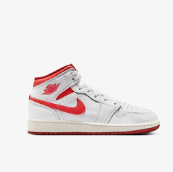 Buty Air Jordan 1 Mid (FJ3464-160) White/Lobster-Dune/Red