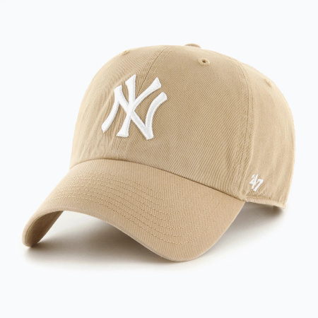 Czapka 47' Brand MLB New York Yankees CLEAN UP (B-NLRGW17GWS-KHD) Khaki