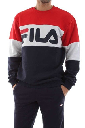 Bluza Fila STRAIGHT  BLOCKED BLACK IRIS/TRUE RED/BRIGHT WHITE (681255-G06)