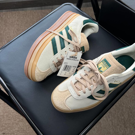 Buty Adidas Gazelle Bold (ID7056) Cream White / Collegiate Green / Magic Beige