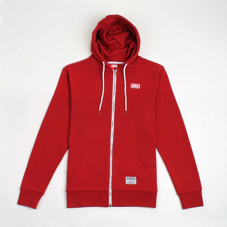 Bluza Koka Hoodie Zip Classic Maroon