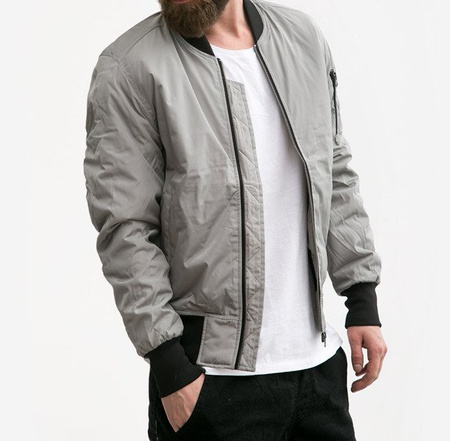 Kurtka Urban Classic 2-Tone Bomber Jacket Silver Black TB1446