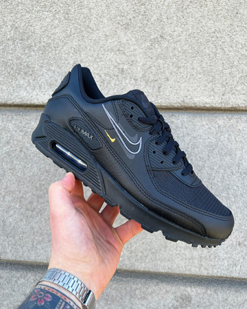 Buty Nike Air Max 90 "Multi Swoosh" (DX2651-001) Black/Smoke Grey- DK Smoke Grey 