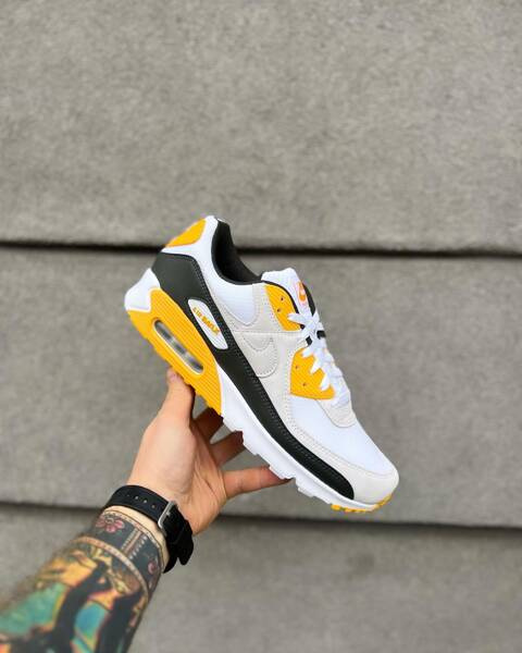 Nike Air Max 90 ホワイト/ブラック/イエロー NIKE ナイキ エアマックス 90 ホワイト イエロー ブラック 白 黄 黒