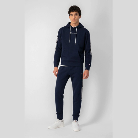 Spodnie Champion Tape Insert Cotton Fleece (217833-BS501) Navy