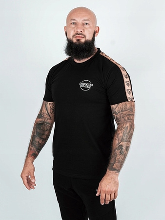 Koszulka Środowisko Miejskie "Classic Lampas"  Black/Beige