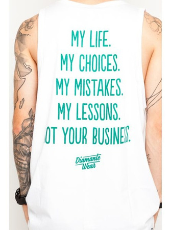Tank Top Diamante Wear My Life white