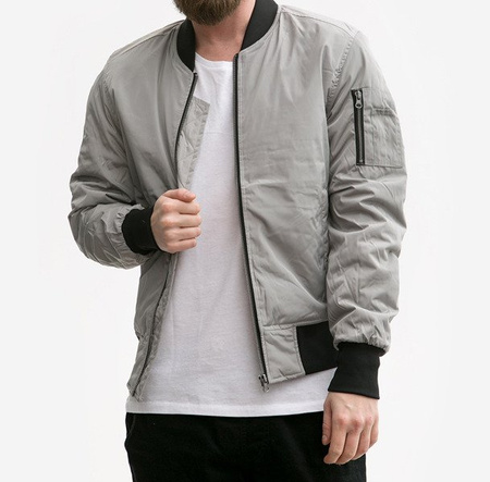 Kurtka Urban Classic 2-Tone Bomber Jacket Silver Black TB1446