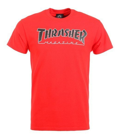 KOSZULKA THRASHER OUTLINED BTS RED