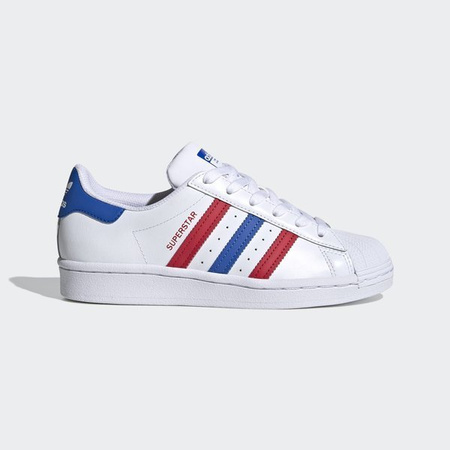 BUTY ADIDAS SUPERSTAR (FW5851) CLOUD WHITE / BLUE / SCARLET