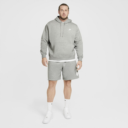 Bluza Nike Hoody Sportswear Club Fleece (FN3859-063) DK GREY HEATHER/WHITE