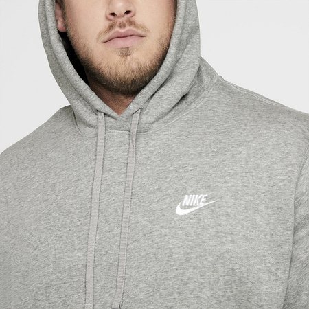 Bluza Nike Hoody Sportswear Club Fleece (FN3859-063) DK GREY HEATHER/WHITE