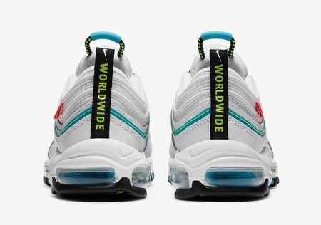 Buty Nike Air Max 97 “Worldwide Pack” (CZ5607-100) White/Blue Fury/Black/Volt