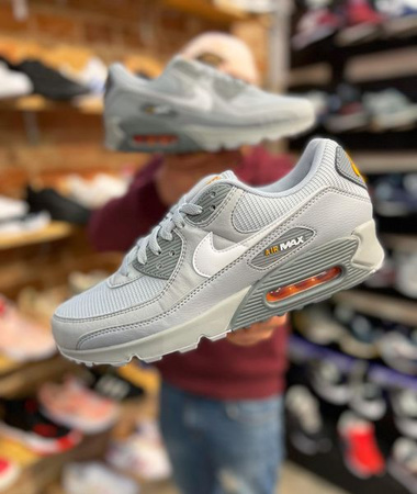 Buty Nike Air Max 90 J22 (DR0145-001)  Wolf Grey/Kumquat/Cool Grey/White