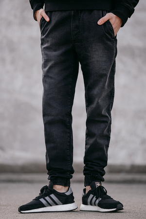 Spodnie Jigga Wear Jogger Jeans Black Washed