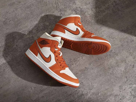 Buty Jordan 1 MID SE (DV1302-100) Ccoconut Milk/Sport Spice-Black-Sail